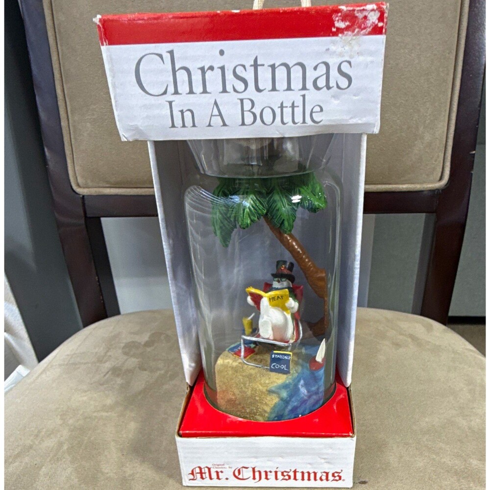 Christmas In A Bottle Singing Decorative Bottle Display, 2003
